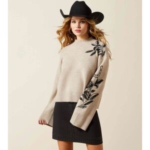 New! Ariat embroidered beaded sweater